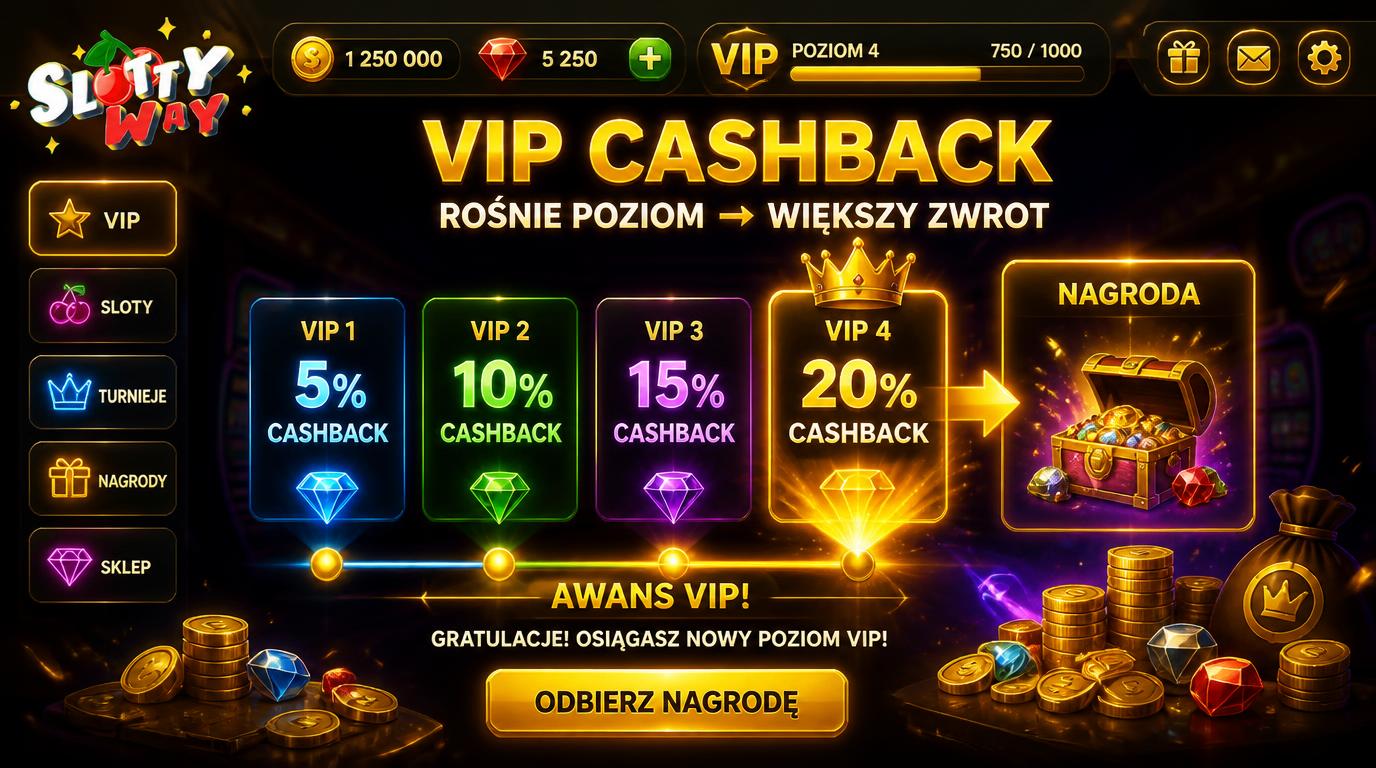 System VIP i rosnący cashback dla lojalnych graczy