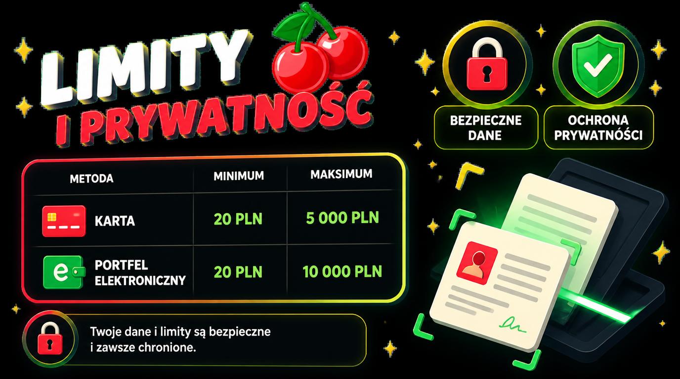 tabela limity wpłat i ikony ochrony prywatności